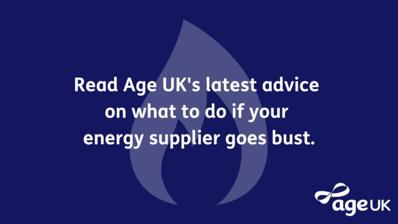 Age UK advice on energy suppliers