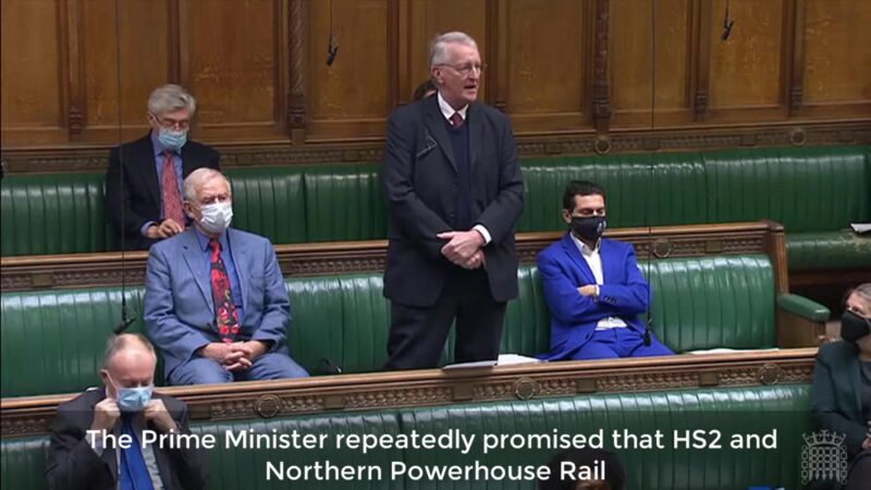 Hilary speaking in the House of Commons