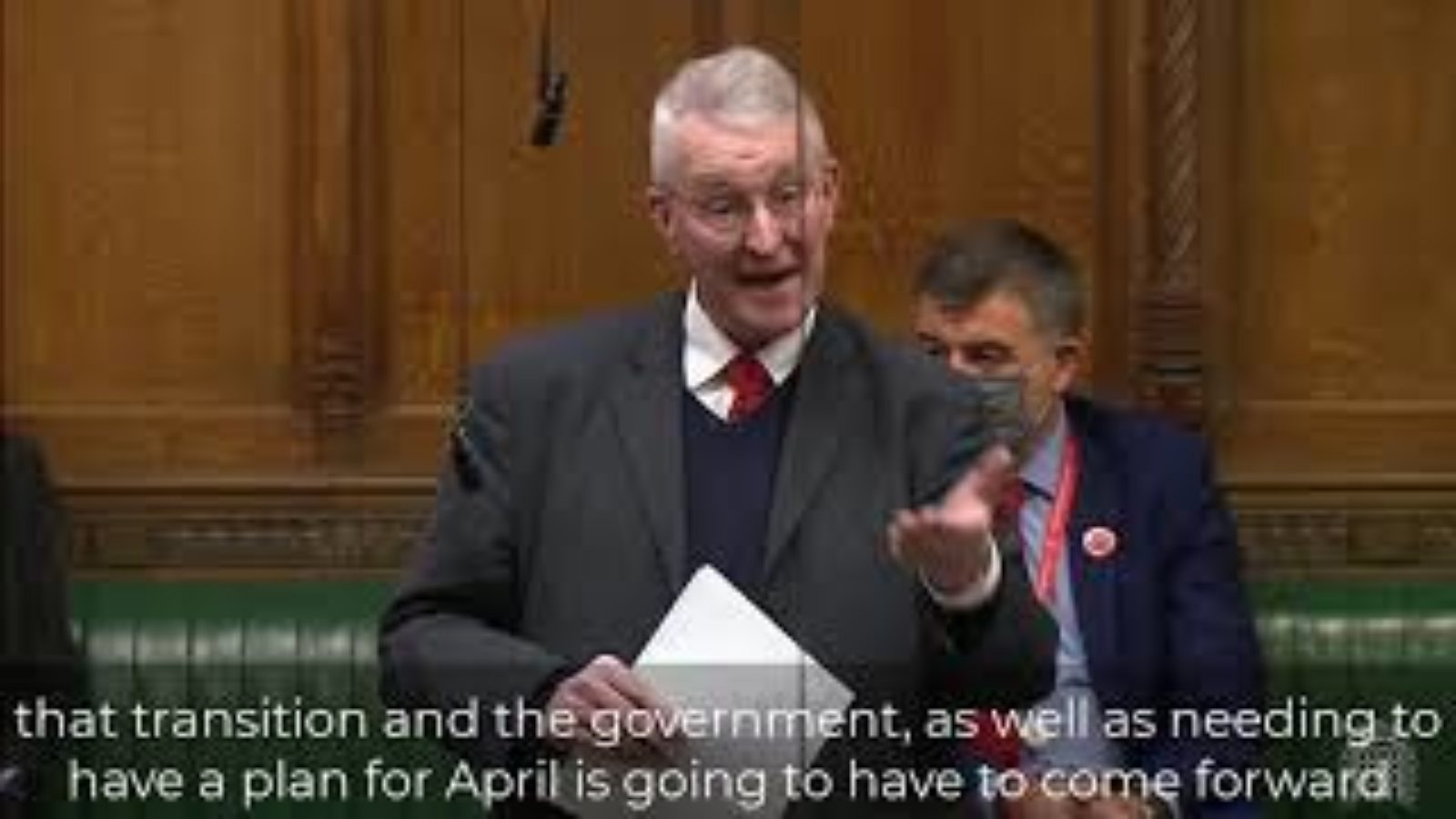 Hilary Benn speaking in the House of Commons