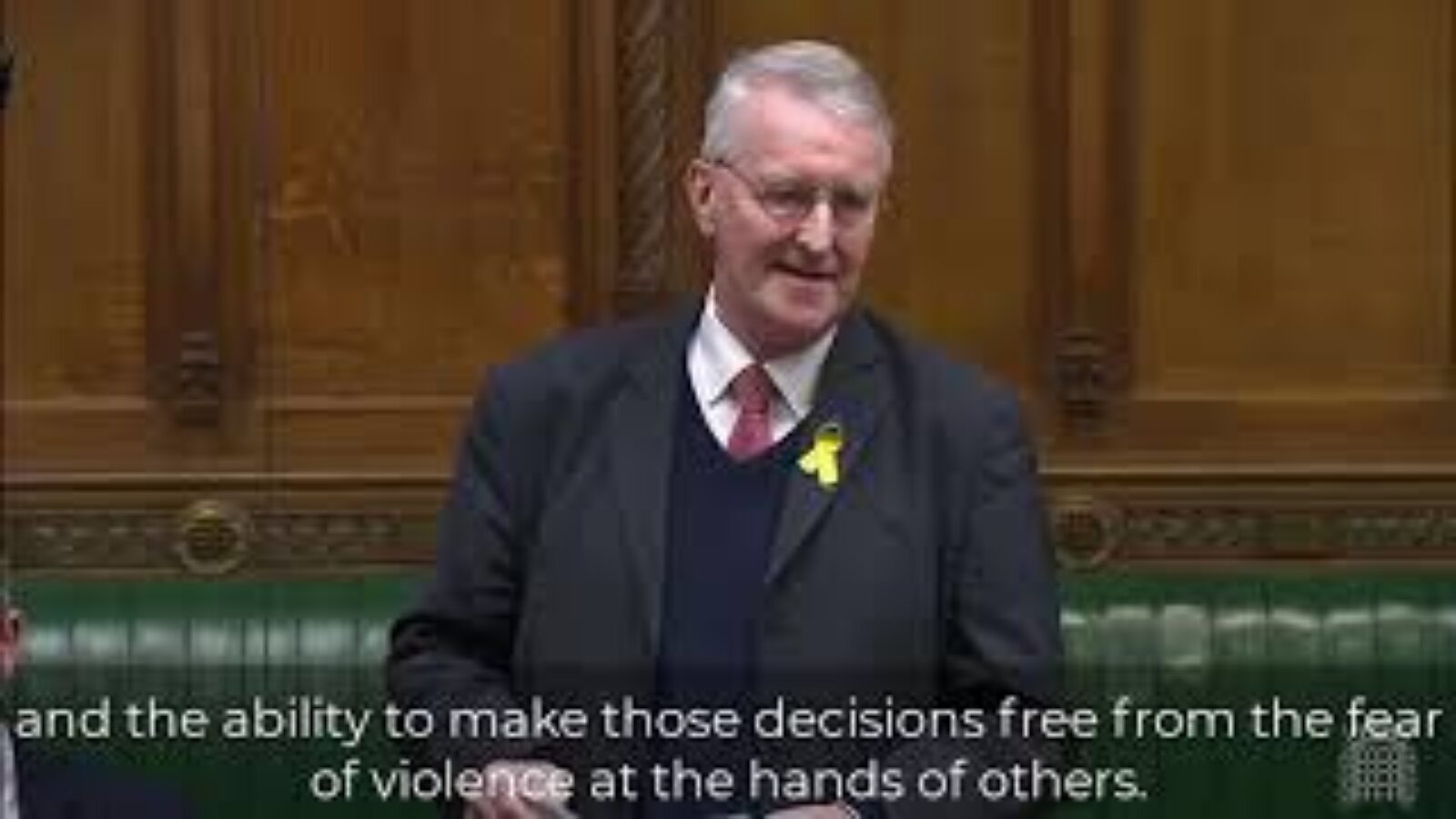 Hilary Benn speaking in the House of Commons