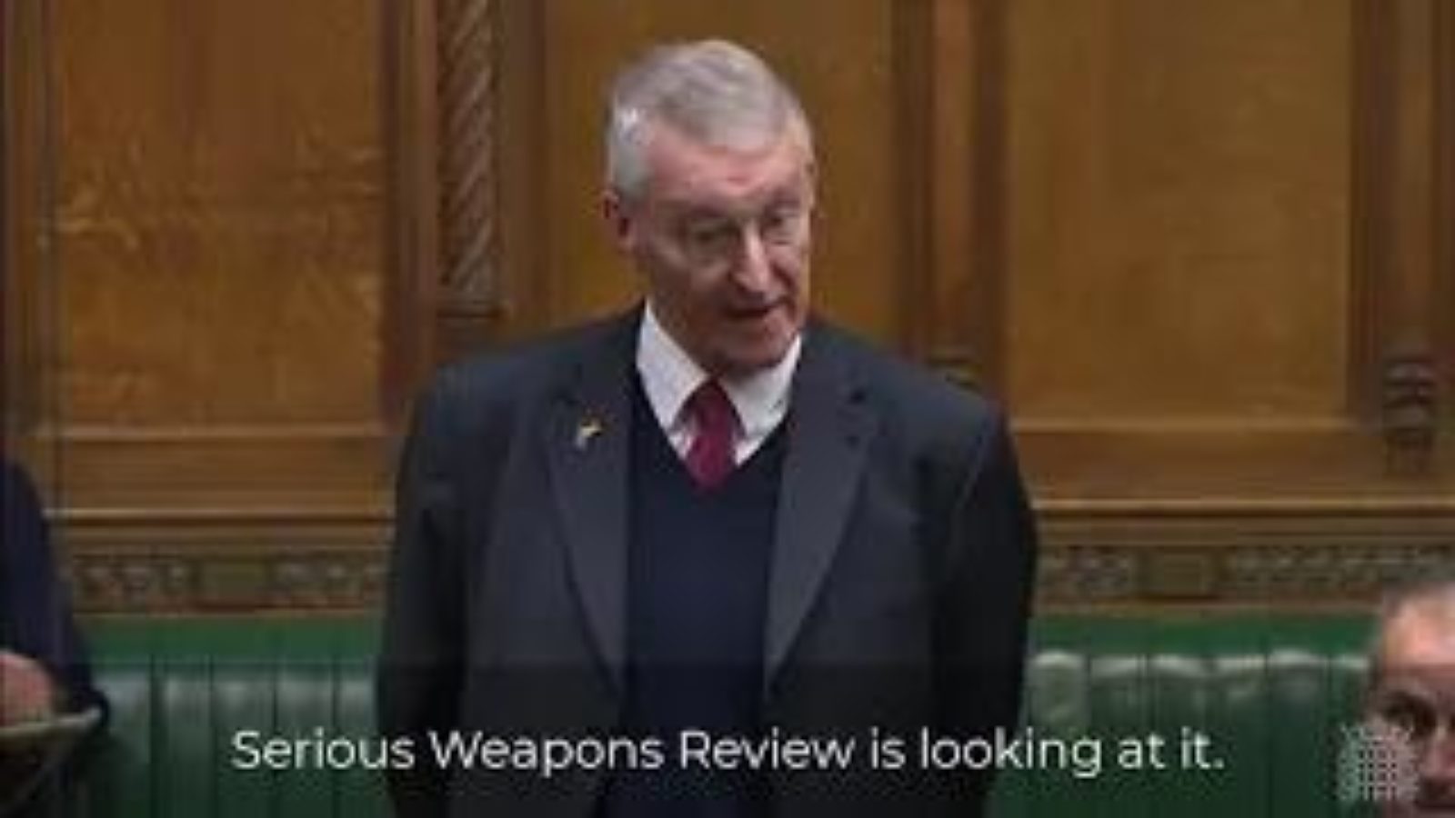 Hilary Benn MP speaking in the House of Commons