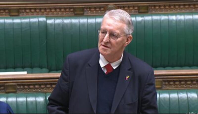 Hilary speaking the House of Commons