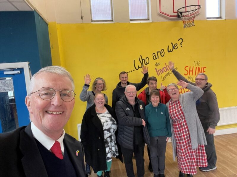 Visiting Involve in Hunslet which has plans to become a community centre for the area