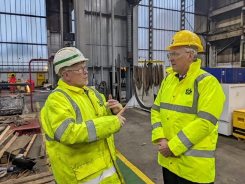 Visiting Harland & Wolff shipyard in Belfast