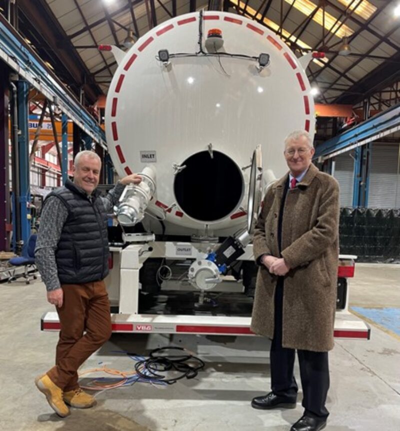 Opening the new Vallely Tankers factory in Pepper Road, Hunslet