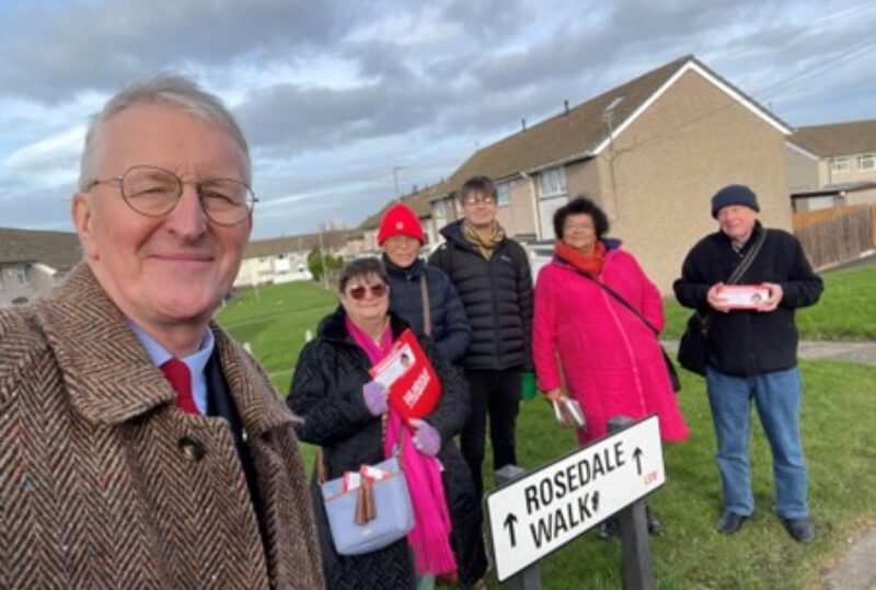 Campaigning in Middleton Park with Cllr Sharon Burke