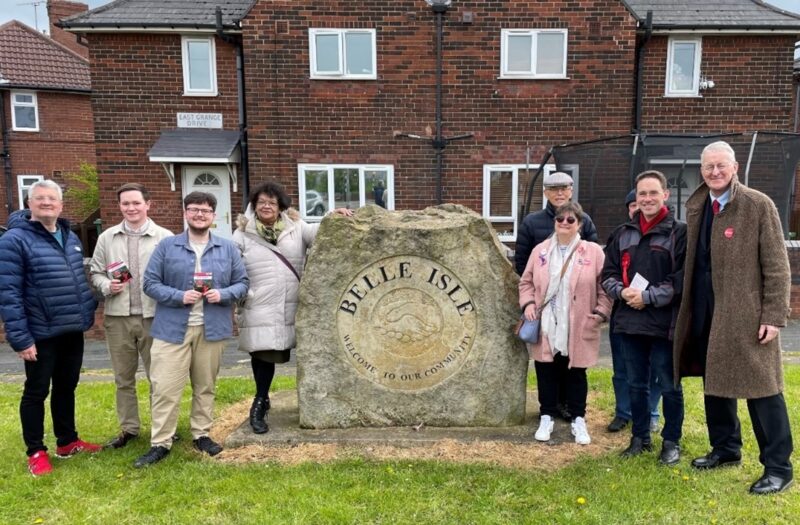 Campaigning in Middleton Park with James Lewis and Sharon Burke