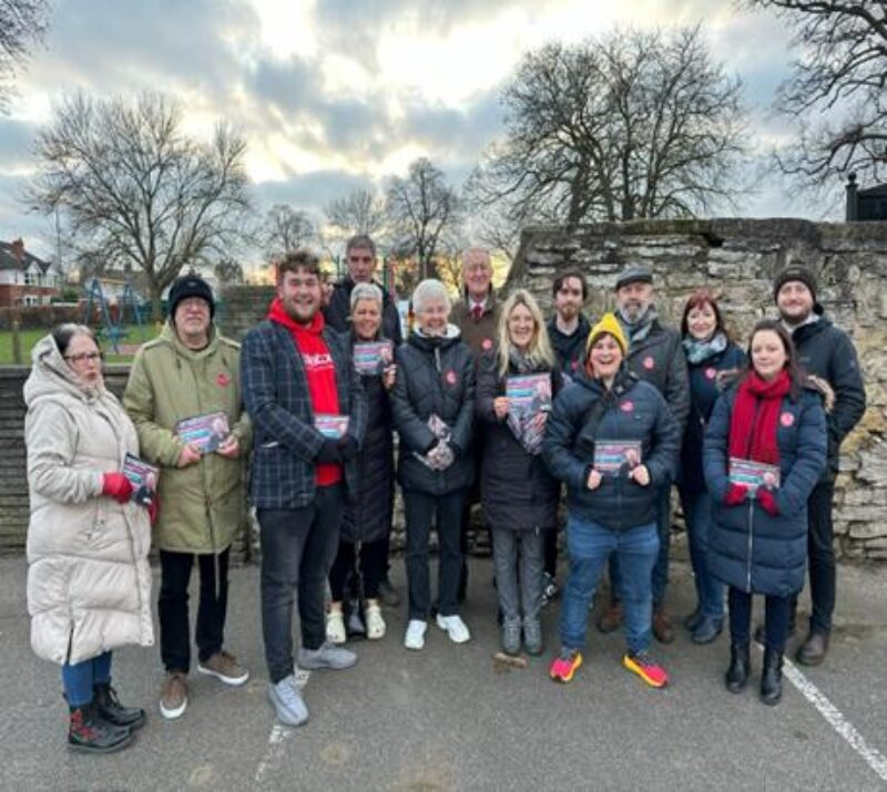 Campaigning in Doncaster with Mayor Ros Jones and Ed Miliband’s constituency team
