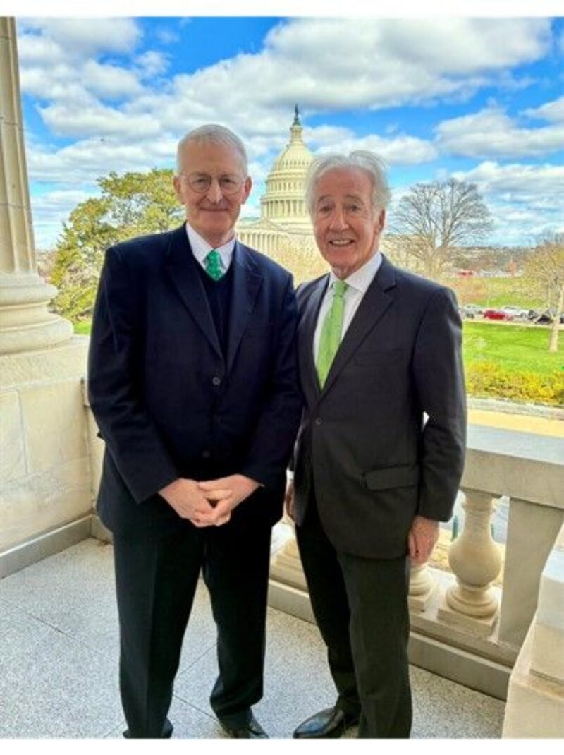 Hilary with senior Democrat Congressman Richie Neal during my recent visit to Washington for the St Patrick’s Day celebrations 