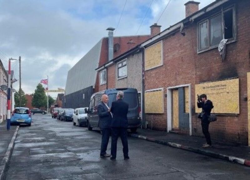 Visiting Lendrick Street in East Belfast – the scene of some of the worst disorder and where people were burnt out of their homes