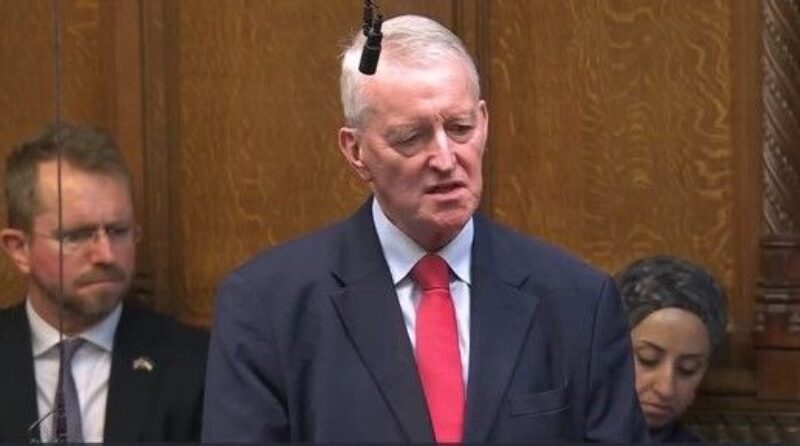 Hilary speaking in the House of Commons